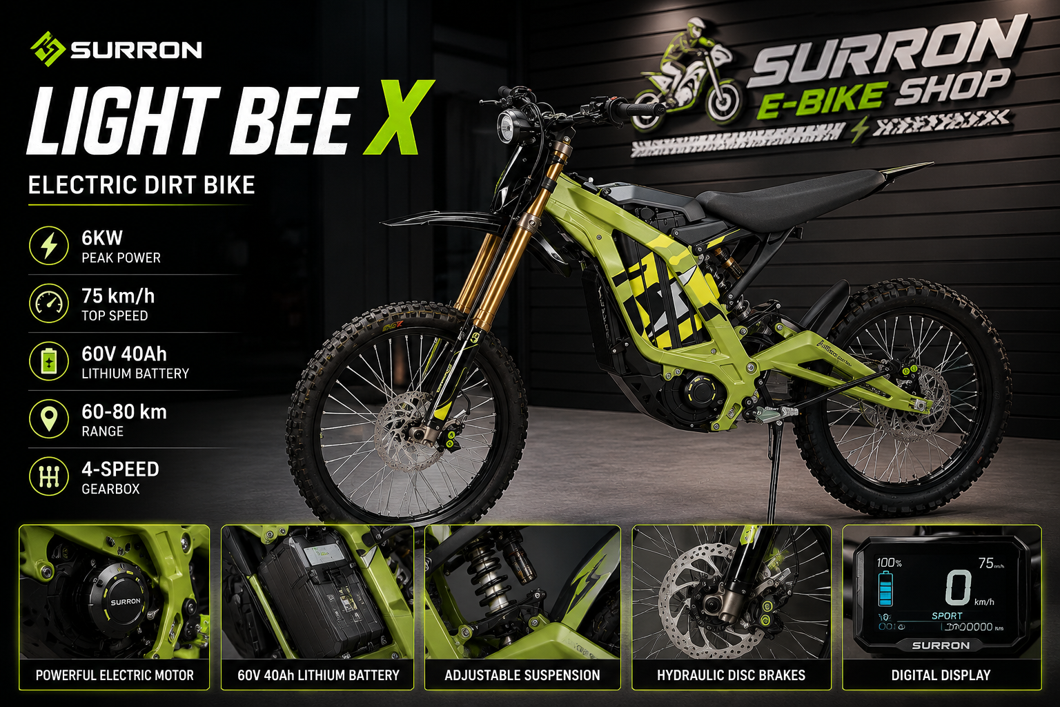 Surron Light Bee X Electric Dirt Bike