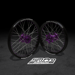 SM PRO SUR RON WHEEL SET 19/19″ STANDARD PURPLE/PURPLE/STEEL COMBO